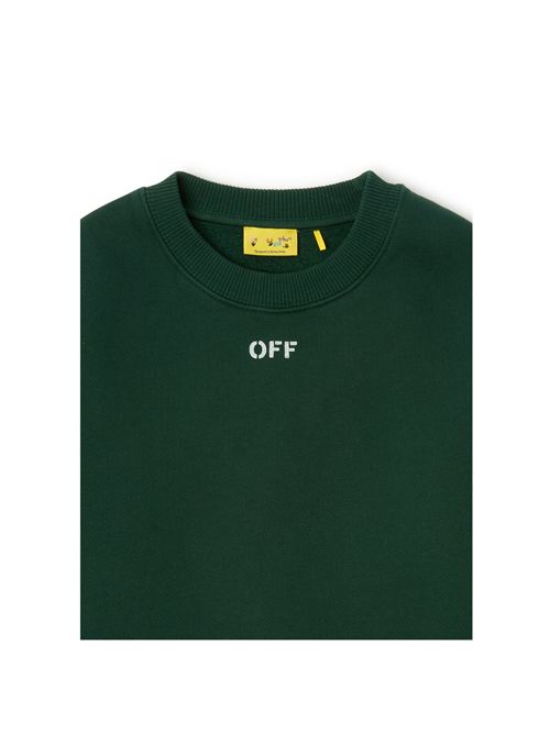 Felpa, unisex, logata. OFF WHITE | FLE00730302